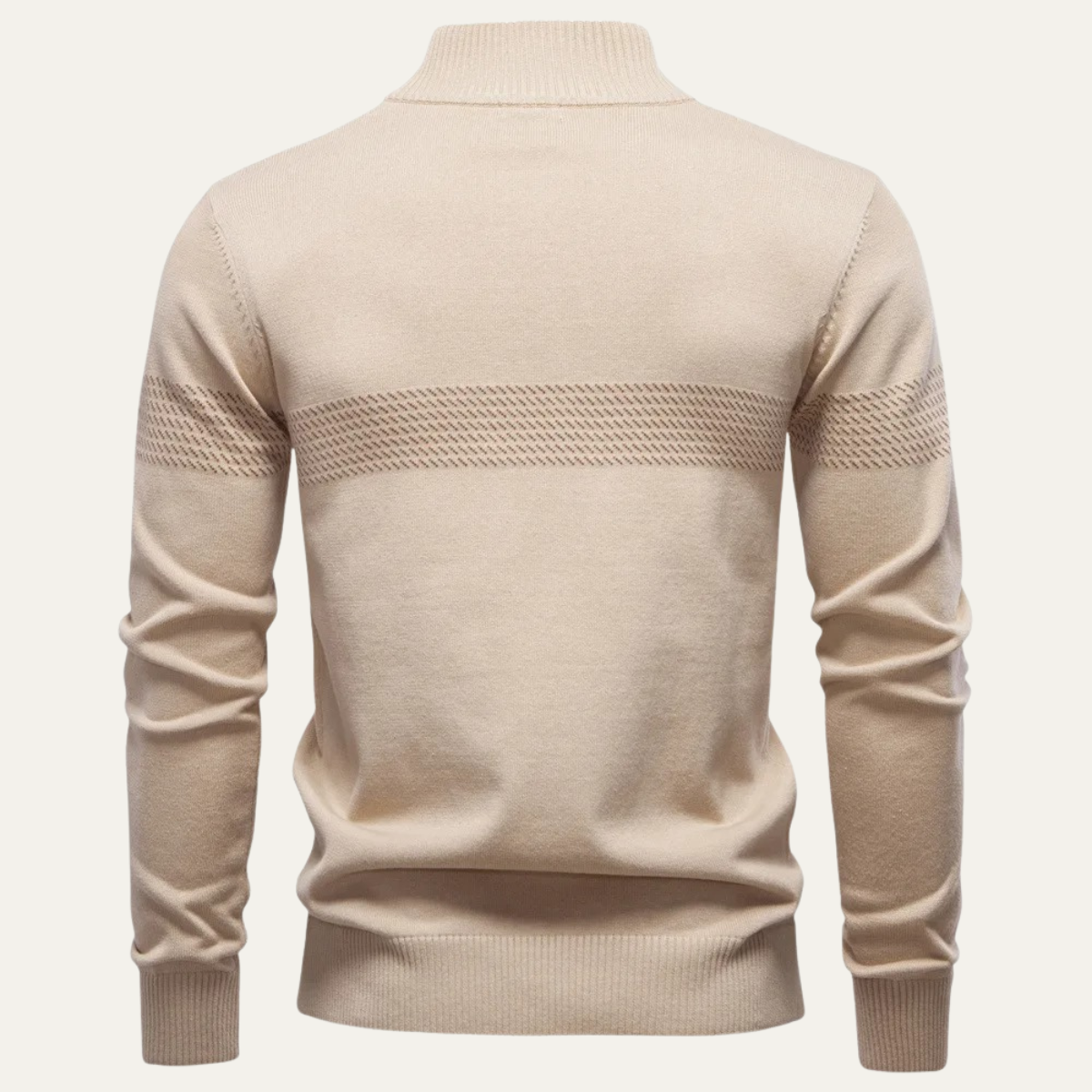 VogeLuxe | Pull en maille à col zippé pour homme 3