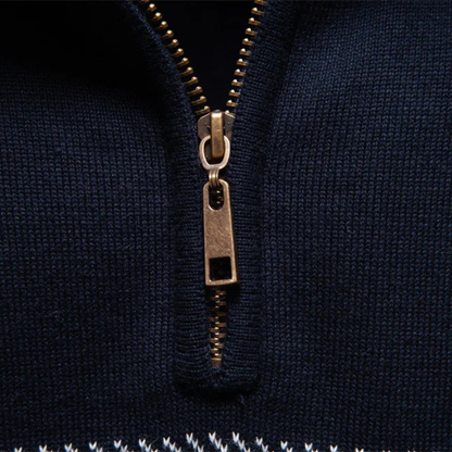 VogeLuxe | Pull en maille à col zippé pour homme 5