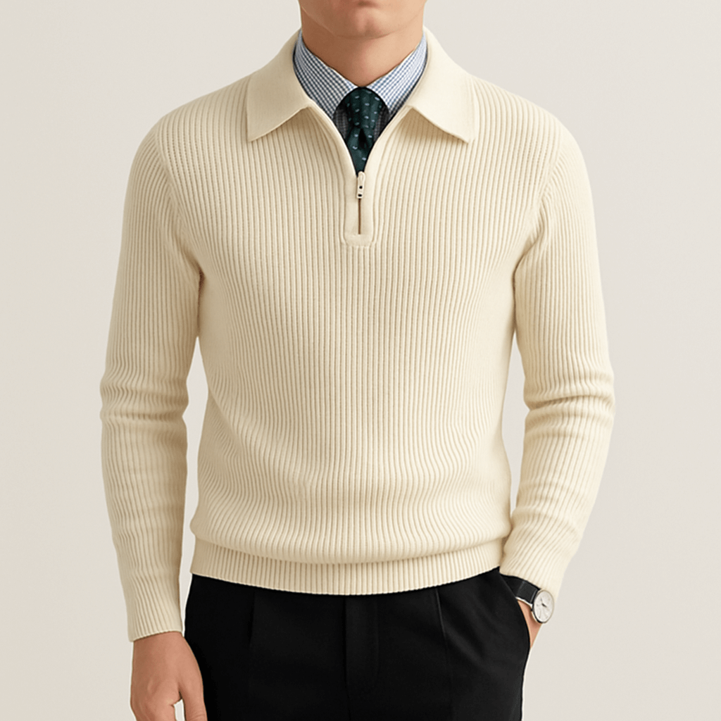 Pull Homme Décontracté Zip Haut