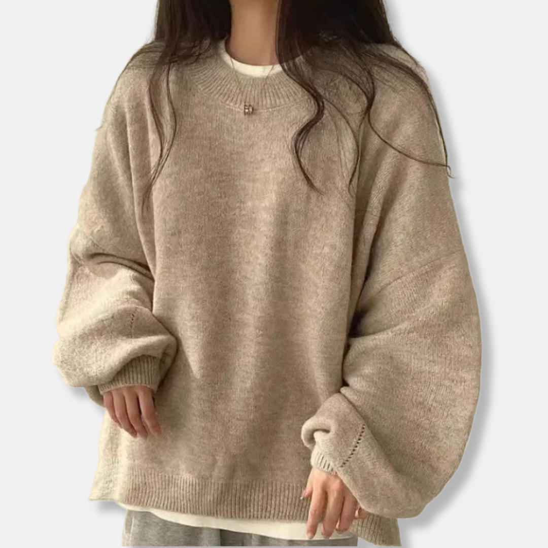 VogeLuxe | Pull en maille oversize confortable pour femme 4