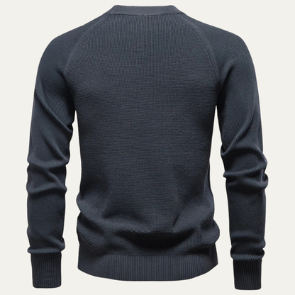 VogeLuxe | Pull en maille texturée à col rond pour homme 1