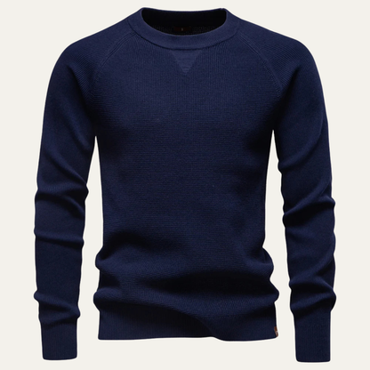 VogeLuxe | Pull en maille texturée à col rond pour homme 5