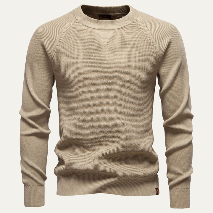 Pull Maille Texturée Col Rond Chaud et Confortable - vue 3