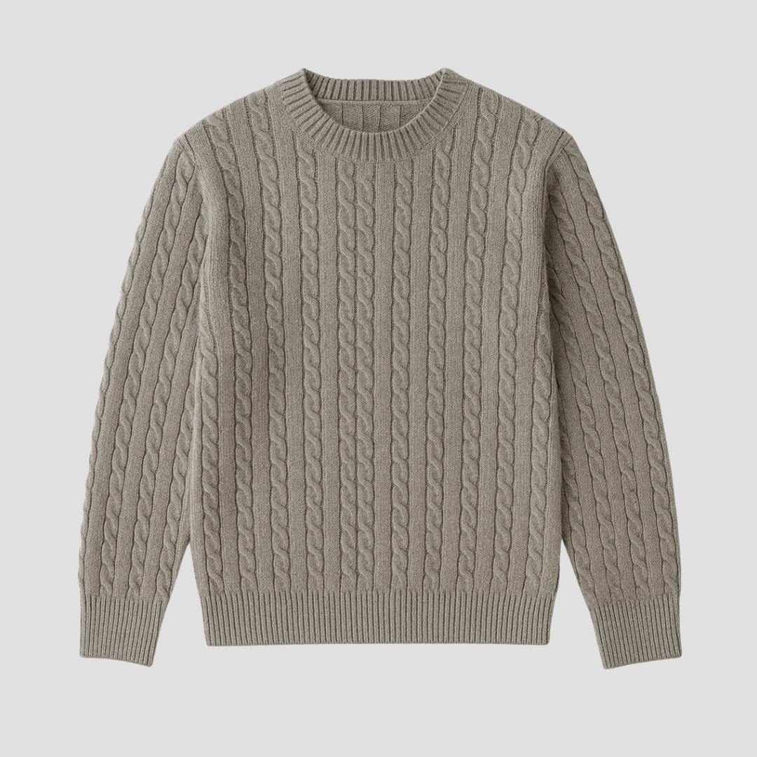VogeLuxe | Pull en maille texturée classique pour homme 1