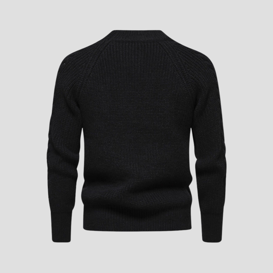 VogeLuxe | Pull en maille texturée classique pour homme 5
