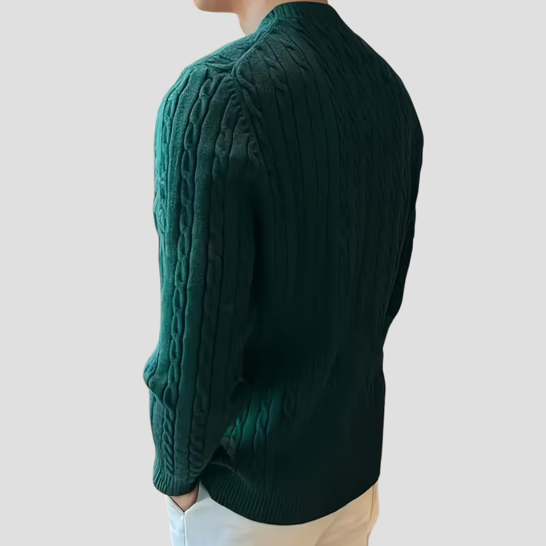 VogeLuxe | Pull en maille texturée classique pour homme 7