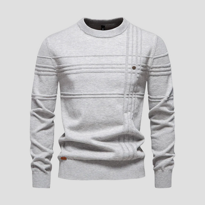 Pull Homme Tricot Géométrique Élégant - PanierRoyale