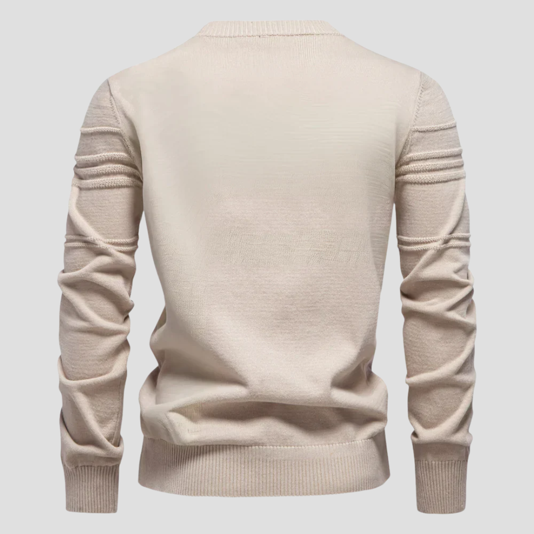 VogeLuxe | Pull en maille texturée géométrique pour homme 6
