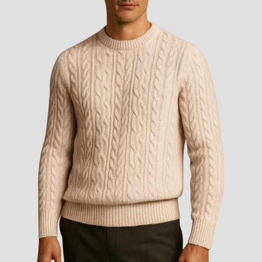 VogeLuxe | Pull en maille texturée intemporel pour homme 0