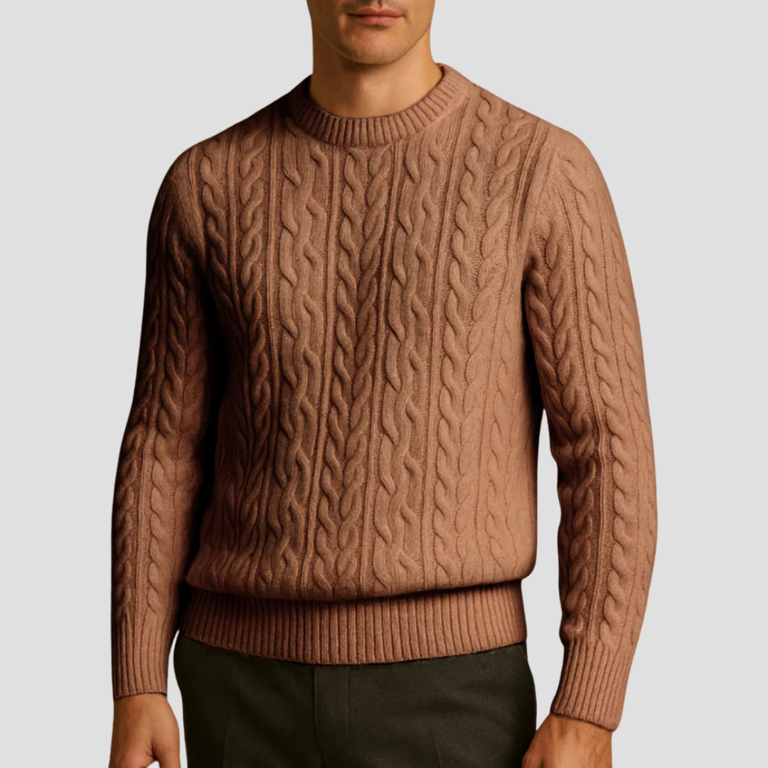 VogeLuxe | Pull en maille texturée intemporel pour homme 4