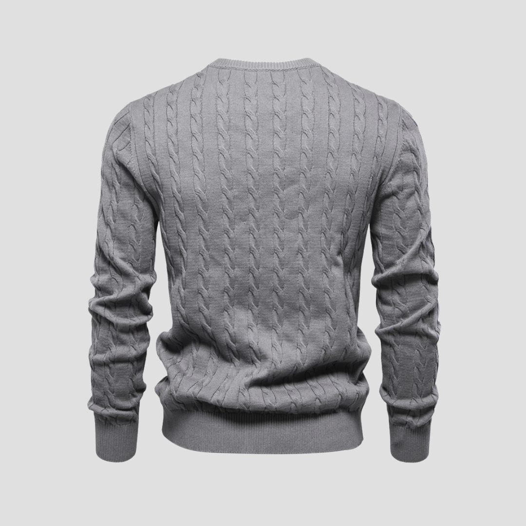 VogeLuxe | Pull en maille torsadée Heritage pour homme 1