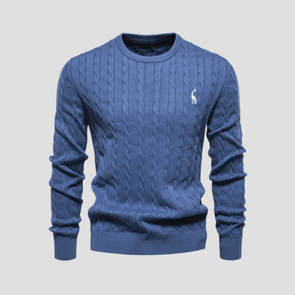 VogeLuxe | Pull en maille torsadée Heritage pour homme 11