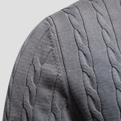 VogeLuxe | Pull en maille torsadée Heritage pour homme 3