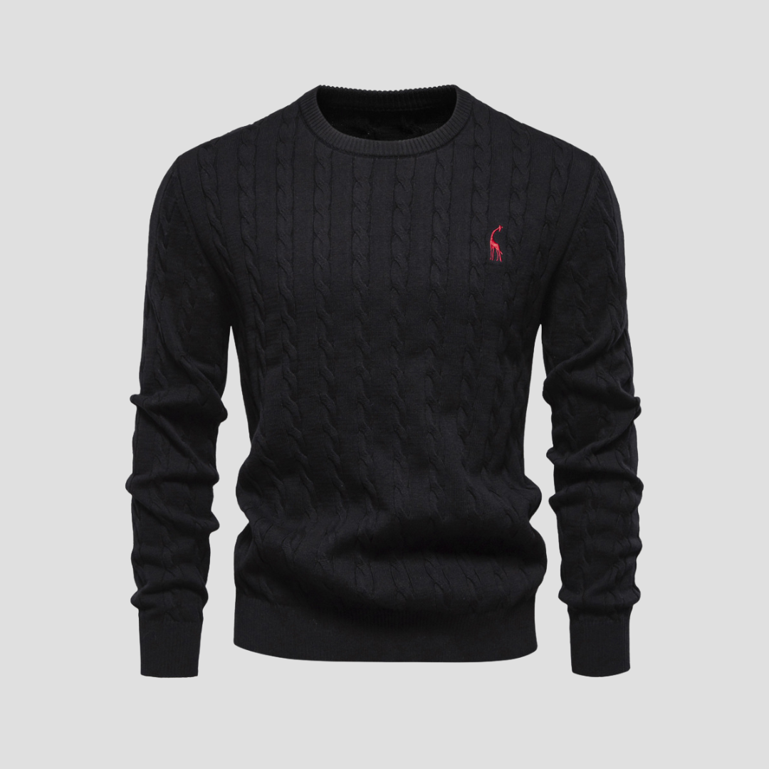 VogeLuxe | Pull en maille torsadée Heritage pour homme 4
