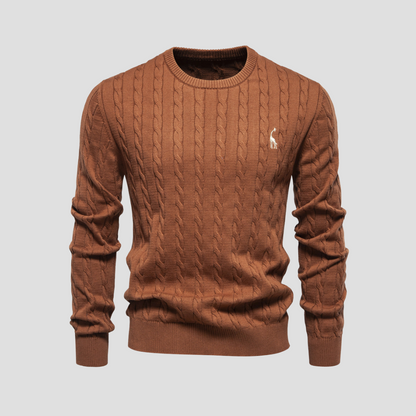 VogeLuxe | Pull en maille torsadée Heritage pour homme 5