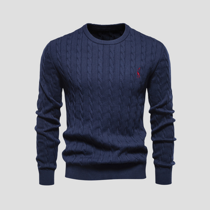 VogeLuxe | Pull en maille torsadée Heritage pour homme 8