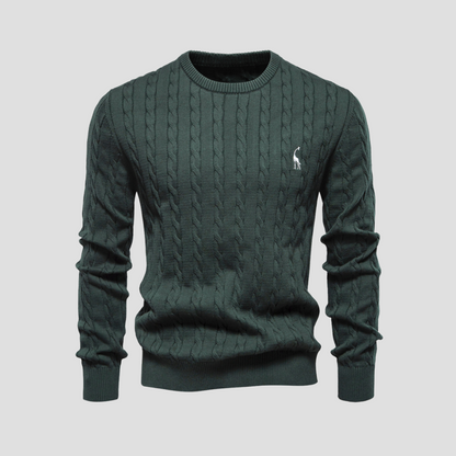 VogeLuxe | Pull en maille torsadée Heritage pour homme 9