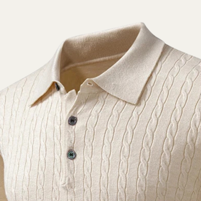 VogeLuxe | Pull en maille torsadée en coton doux pour homme 3
