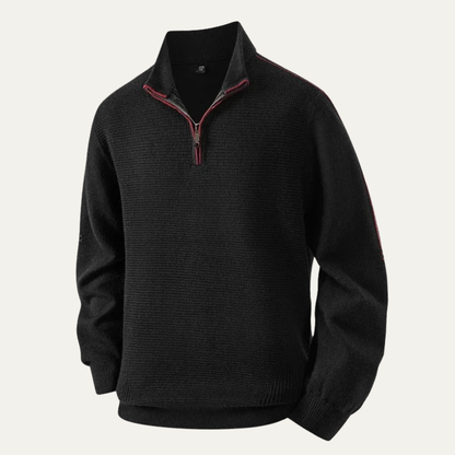 Pull Homme Polaire épaisse avec Capuchon et Fermeture Éclair.