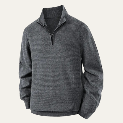 Pull Homme Polaire épaisse avec Capuchon et Fermeture Éclair.