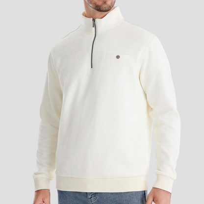 VogeLuxe | Pull minimaliste à col zippé pour homme 1