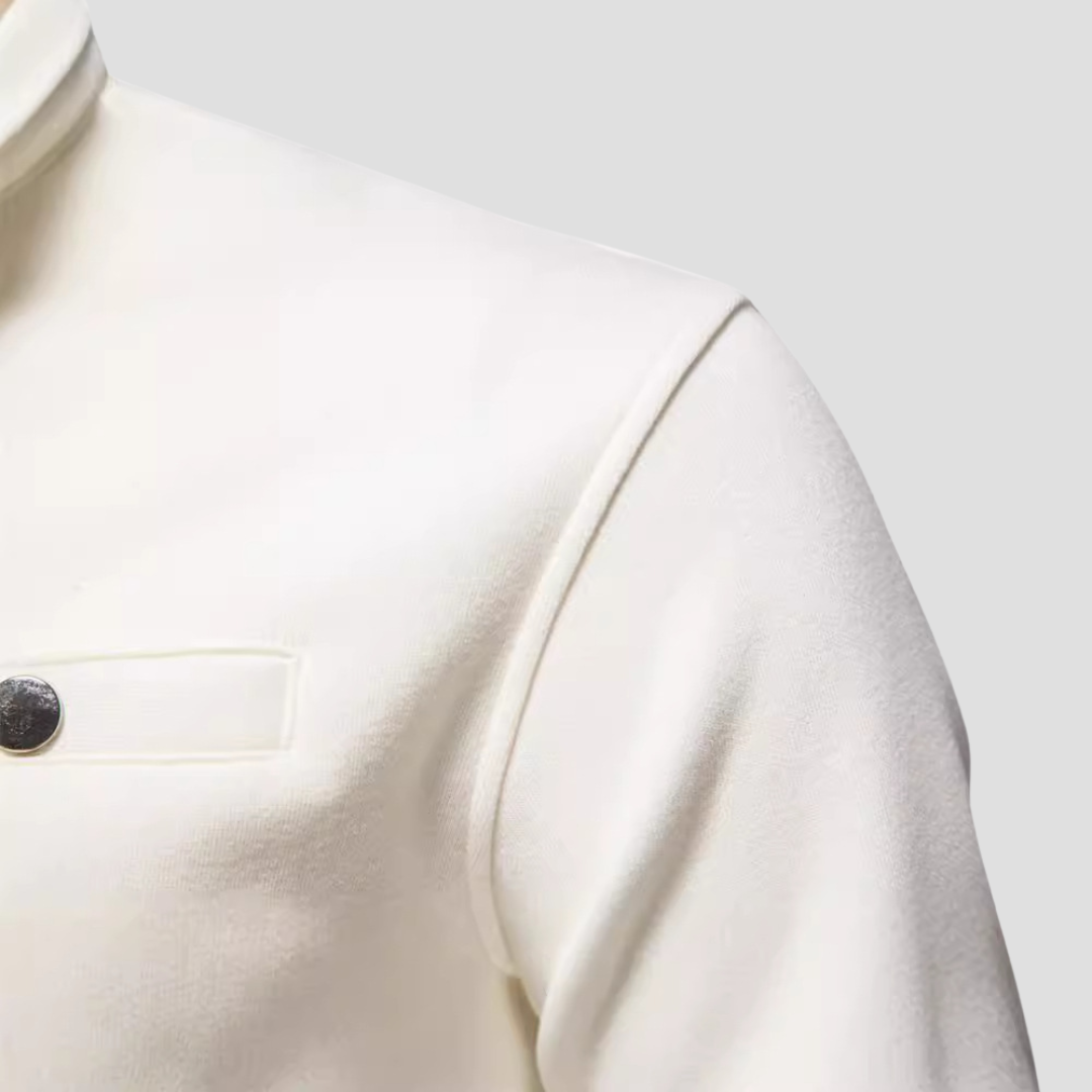 VogeLuxe | Pull minimaliste à col zippé pour homme 3
