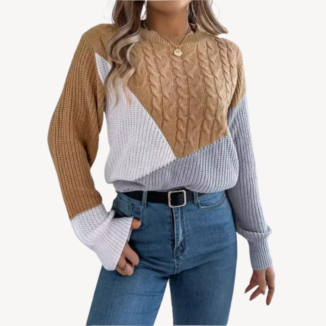 Pull Féminin Patchwork Multicolore
