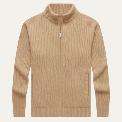 VogeLuxe | Pull polaire pour homme à motif color-block 1