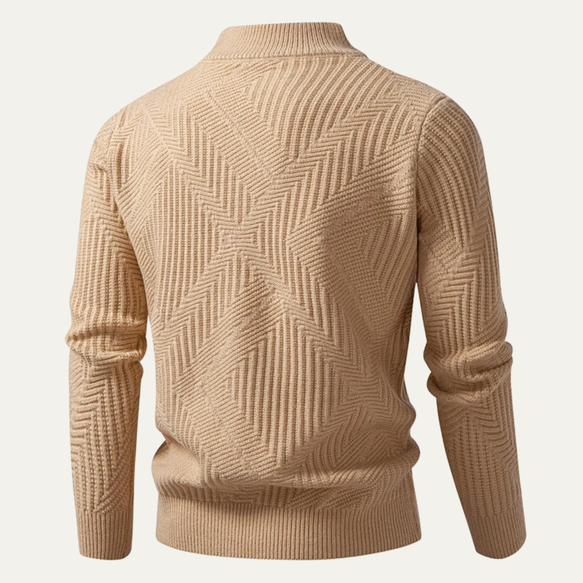 VogeLuxe | Pull polaire pour homme à motif color-block 2