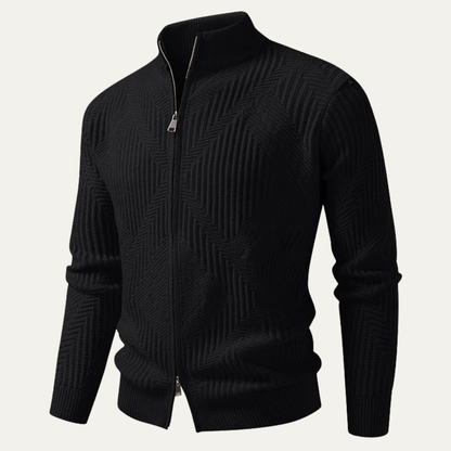 VogeLuxe | Pull polaire pour homme à motif color-block 3