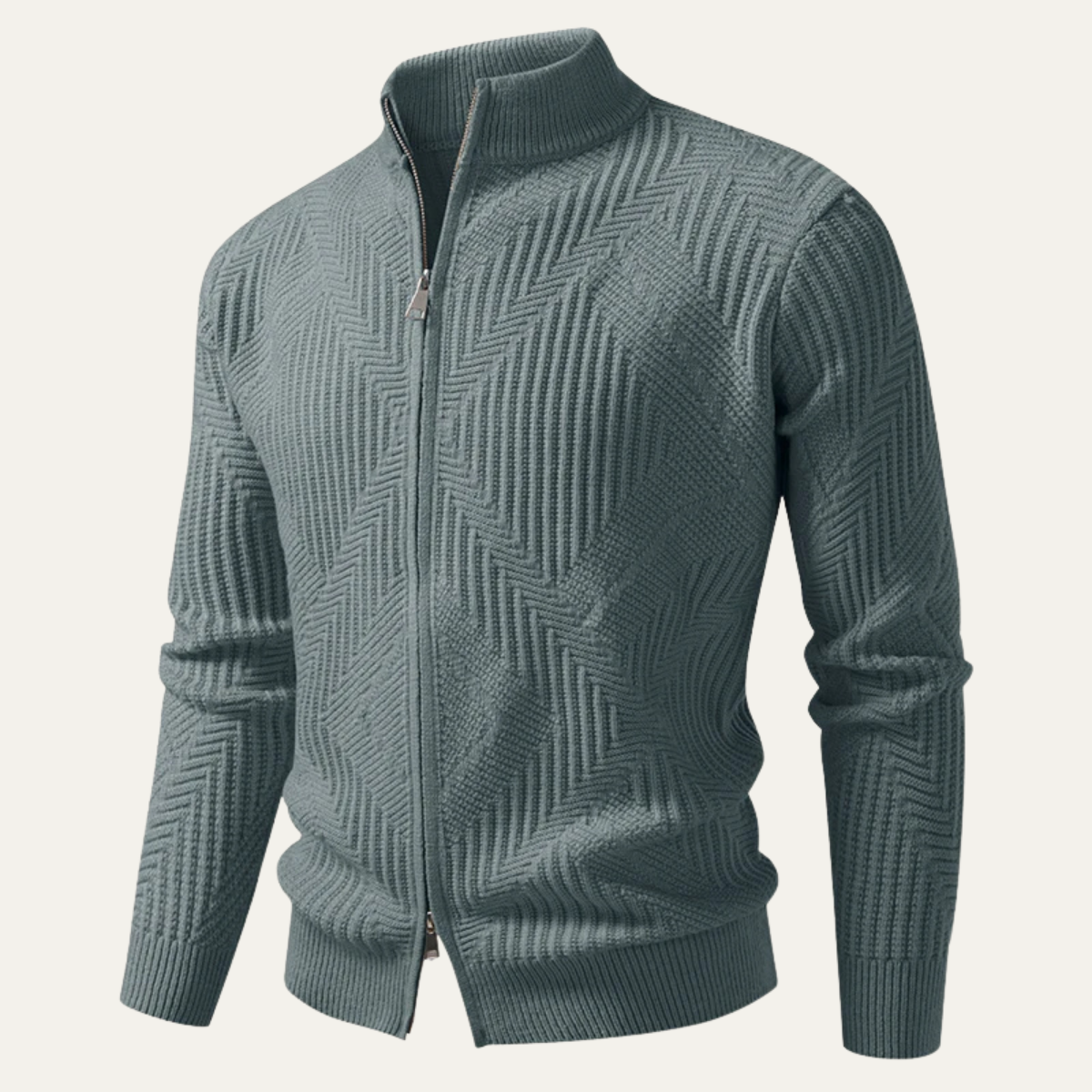 VogeLuxe | Pull polaire pour homme à motif color-block 4