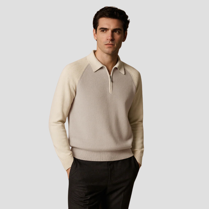 VogeLuxe | Pull polo à demi-zip pour homme 2