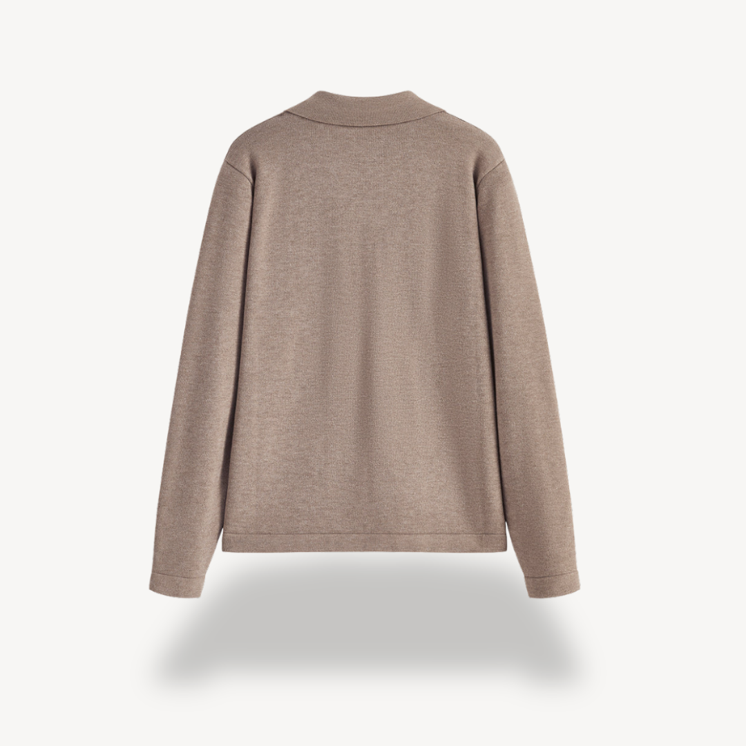 VogeLuxe | Pull polo en maille à col V pour femme 4
