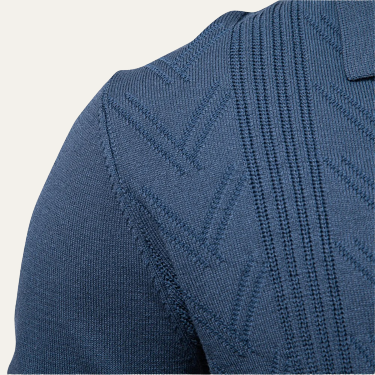 VogeLuxe | Pull polo en maille à col V pour homme 6