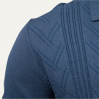 VogeLuxe | Pull polo en maille à col V pour homme 6