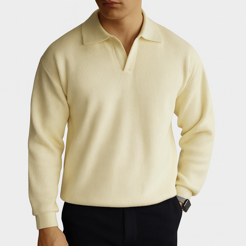 Pull Polo Homme Classique en Coton - PanierRoyale