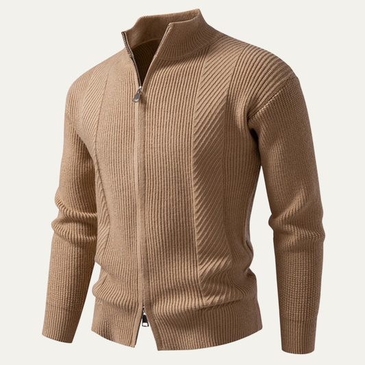 VogeLuxe | Pull polo en maille pour homme, style décontracté chic 0
