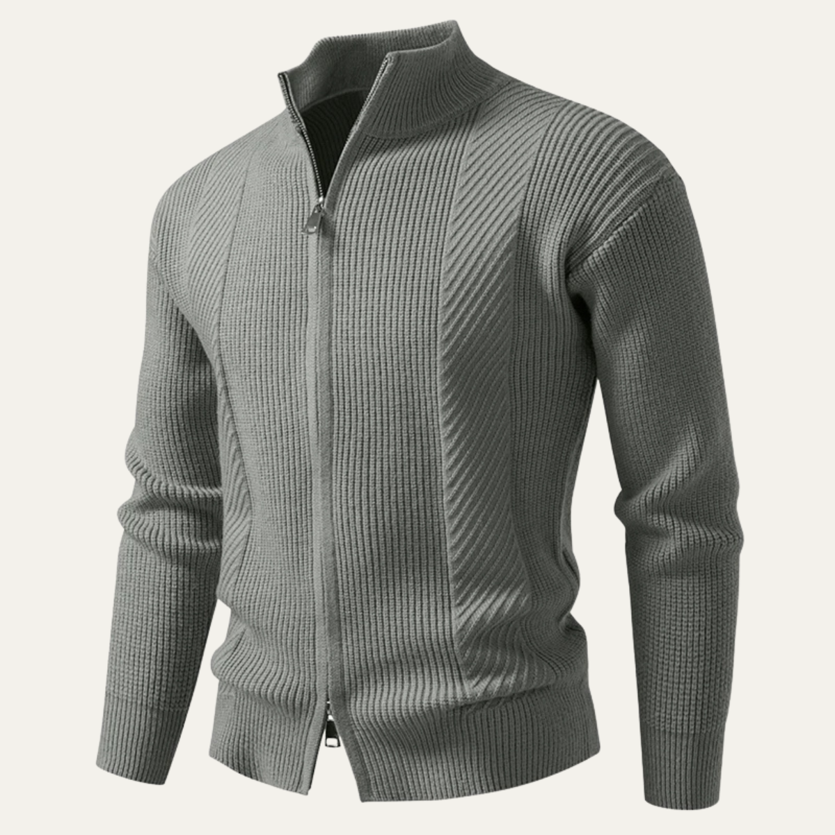 VogeLuxe | Pull polo en maille pour homme, style décontracté chic 3