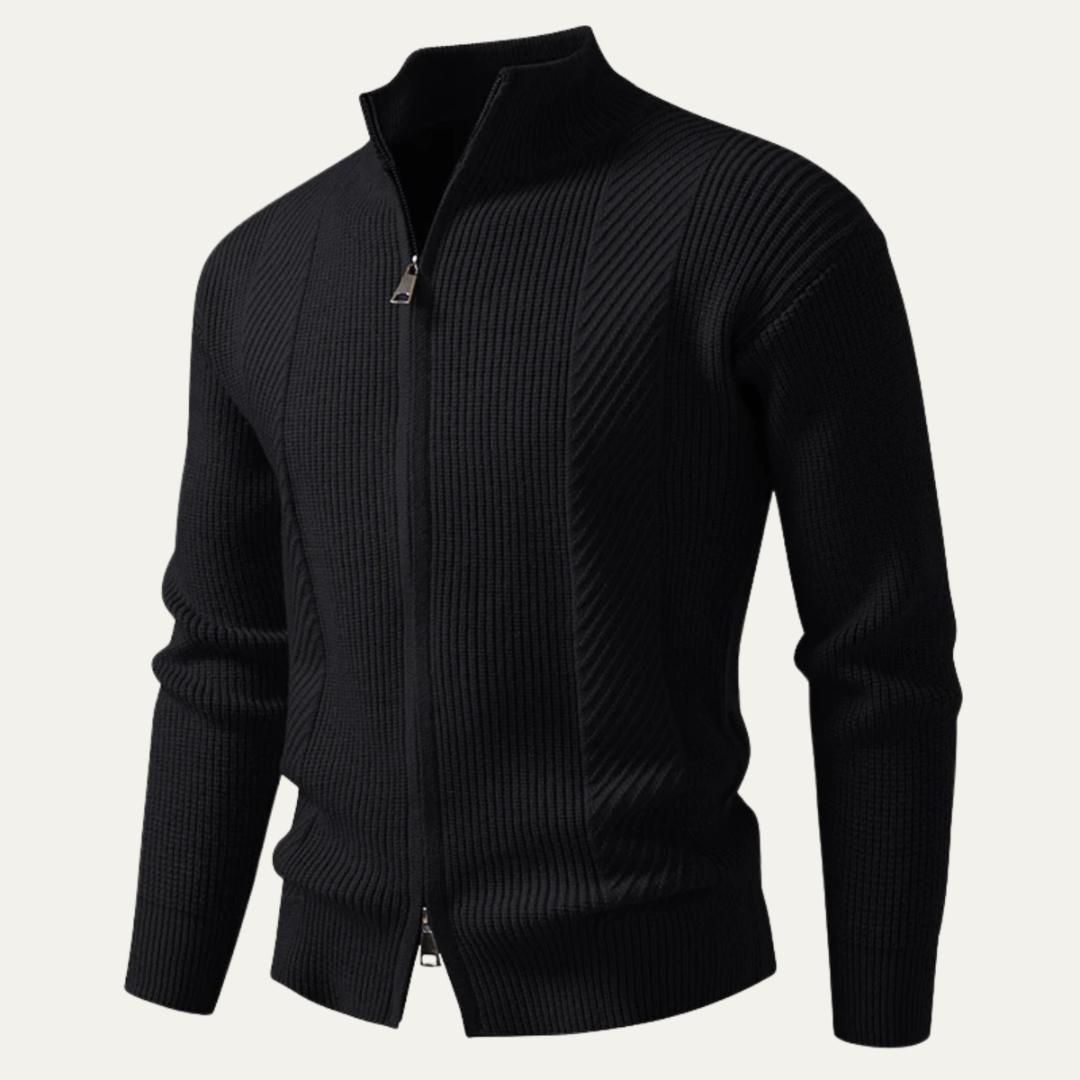 VogeLuxe | Pull polo en maille pour homme, style décontracté chic 4