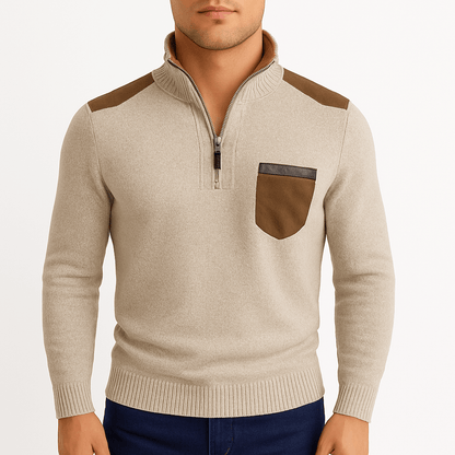 VogeLuxe | Pull polo en polaire cachemire pour homme 0