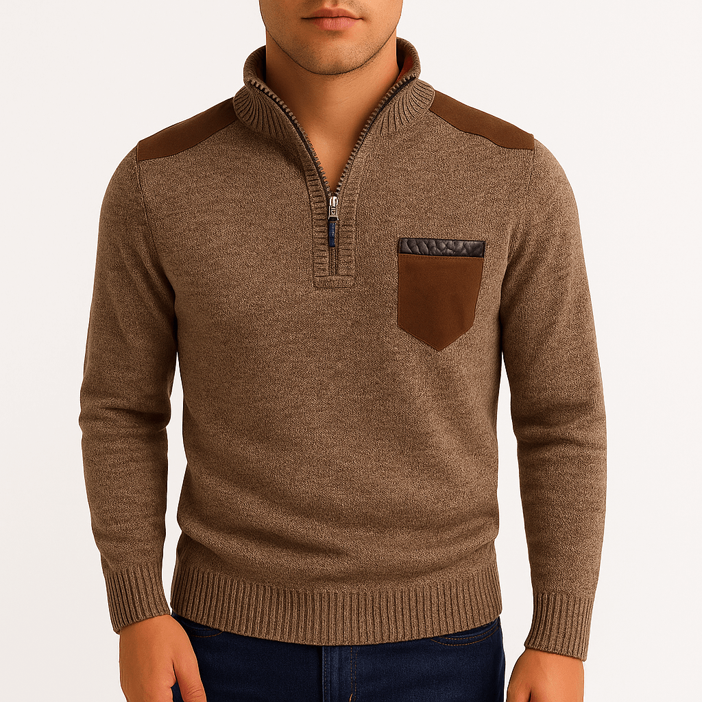 VogeLuxe | Pull polo en polaire cachemire pour homme 2
