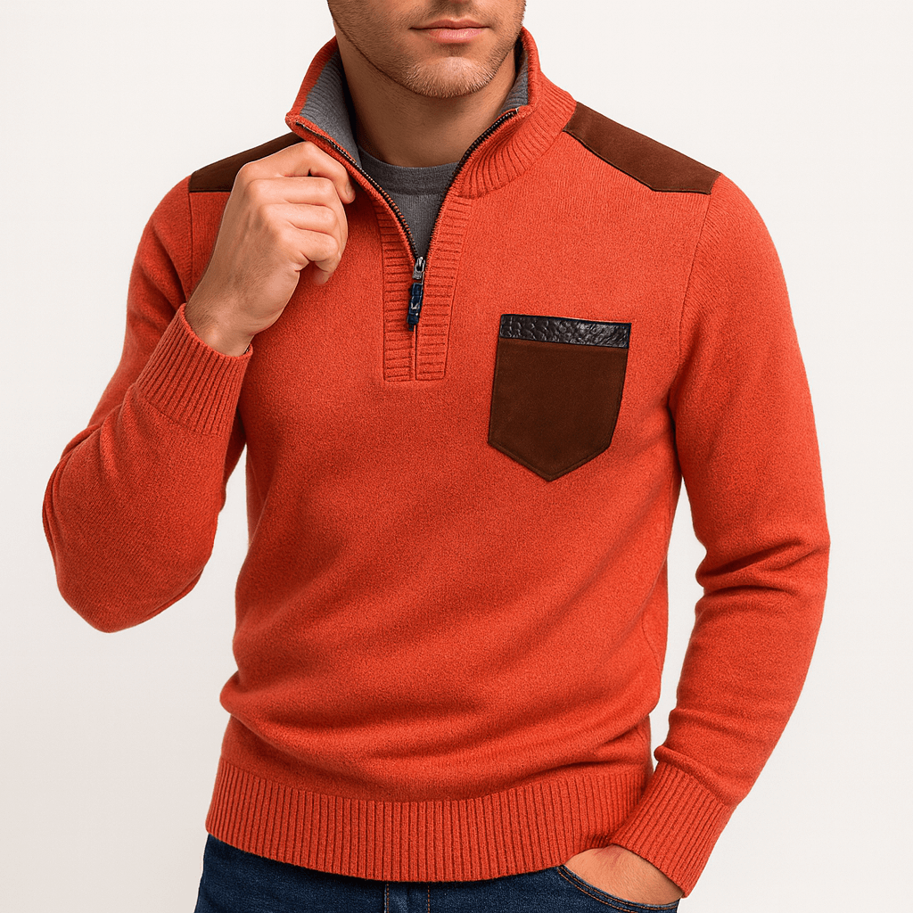 VogeLuxe | Pull polo en polaire cachemire pour homme 3