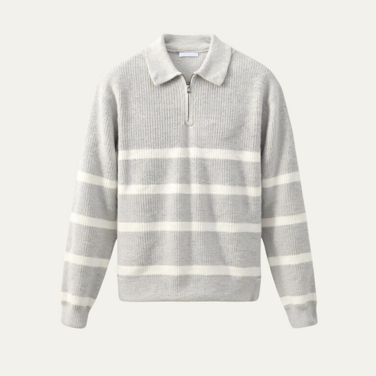 Pull en maille rayé pour homme moderne - PanierRoyale