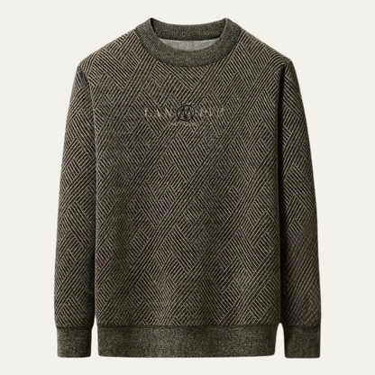 Pull Col Rond Maille Côtelée pour Homme - PanierRoyale