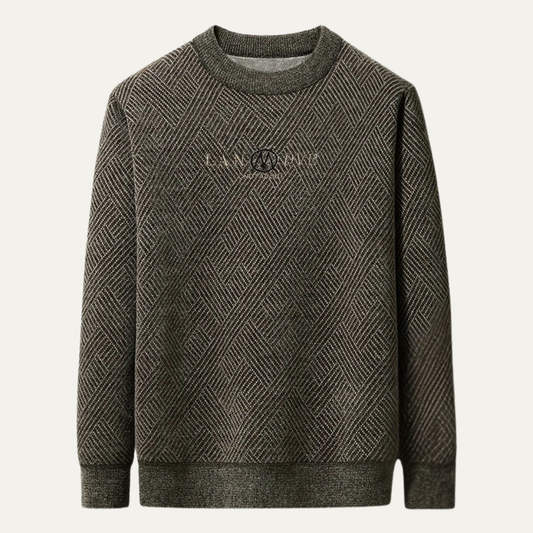 Pull Col Rond Maille Côtelée pour Homme - PanierRoyale