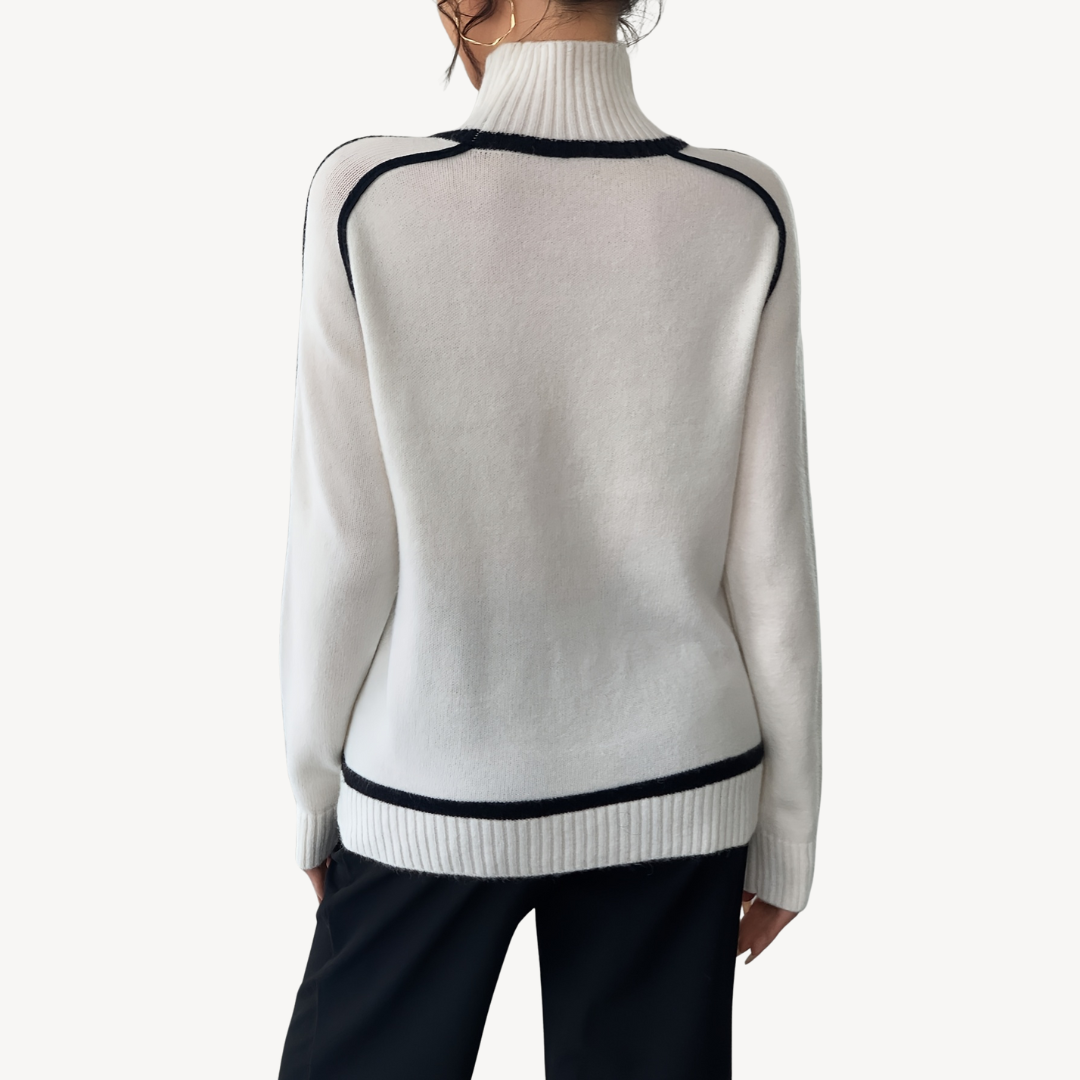VogeLuxe | Pull rayé vintage pour femme 2