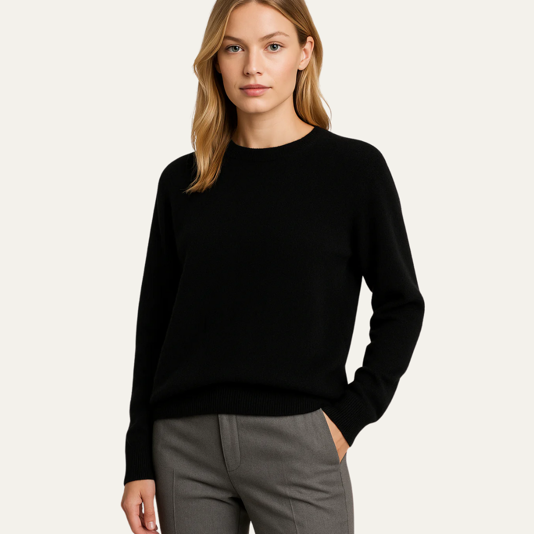 VogeLuxe | Pull rond classique pour femme 14