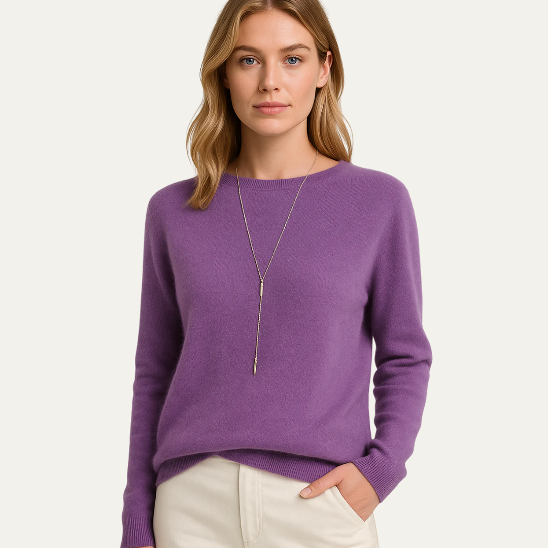 VogeLuxe | Pull rond classique pour femme 6