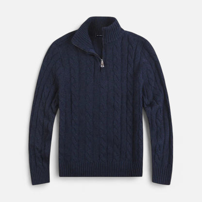VogeLuxe | Pull texturé ouvert sur le devant pour homme 2