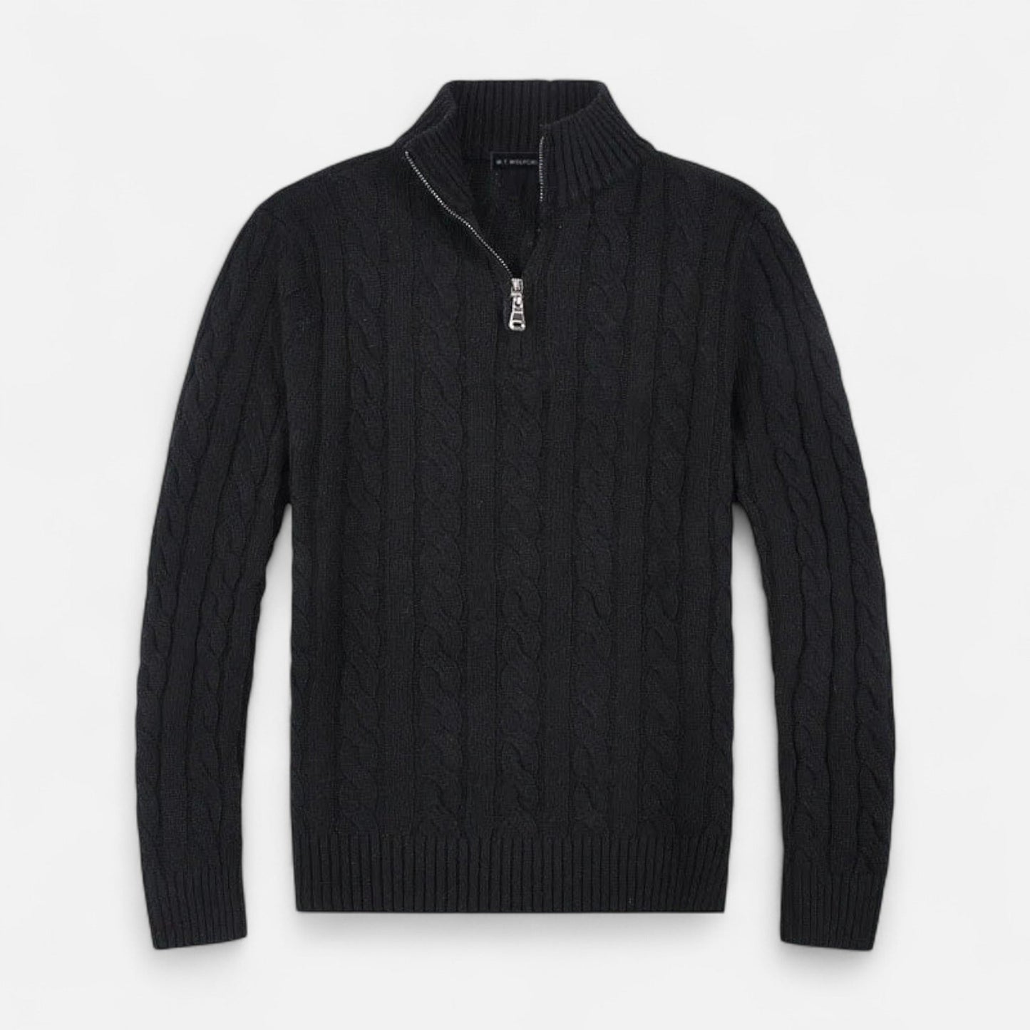 VogeLuxe | Pull texturé ouvert sur le devant pour homme 3